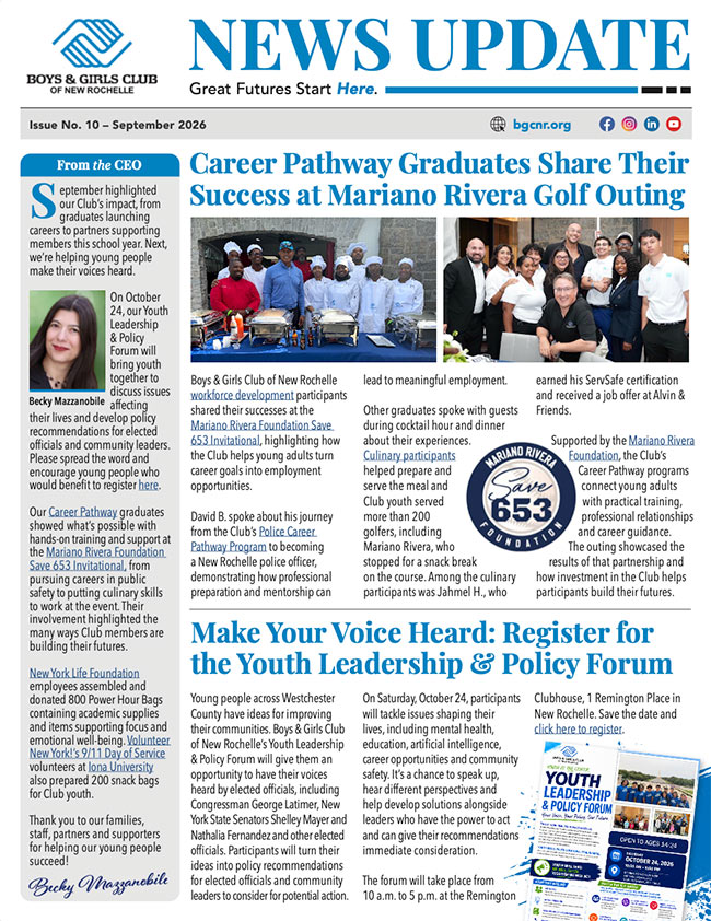 September 2026 Newsletter